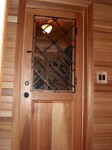 Cedar Door to Custom Wine Cellar